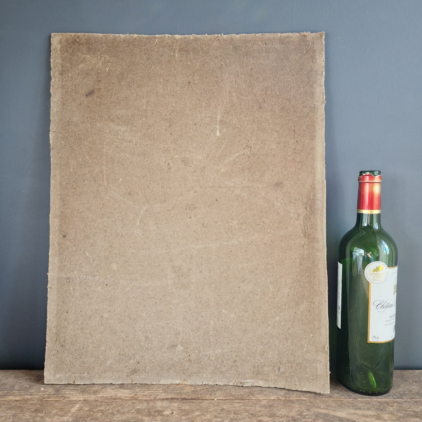 French vintage lithograph print of Madonna and child.