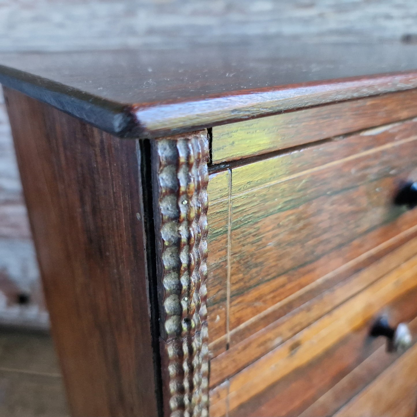 French vintage miniature chest of drawers.