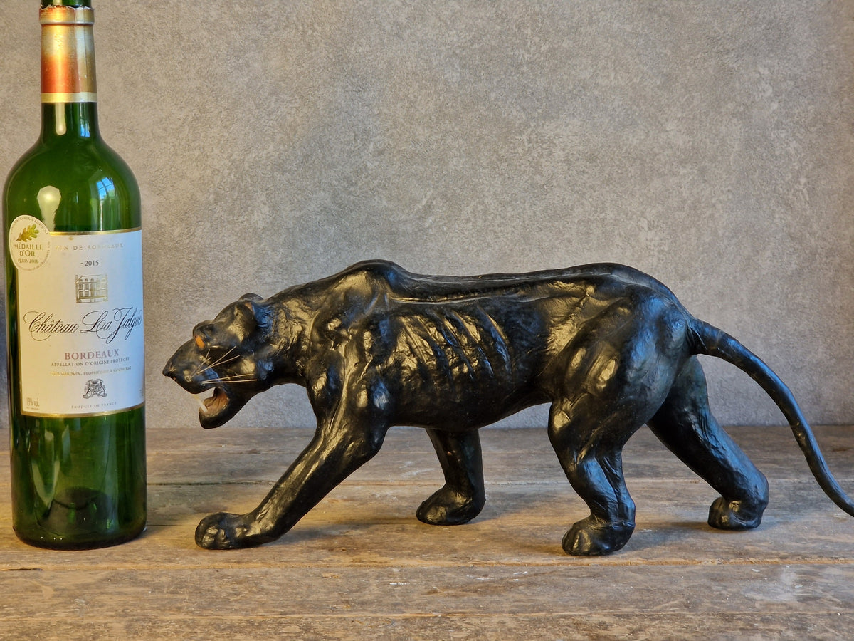 French vintage leather panther.