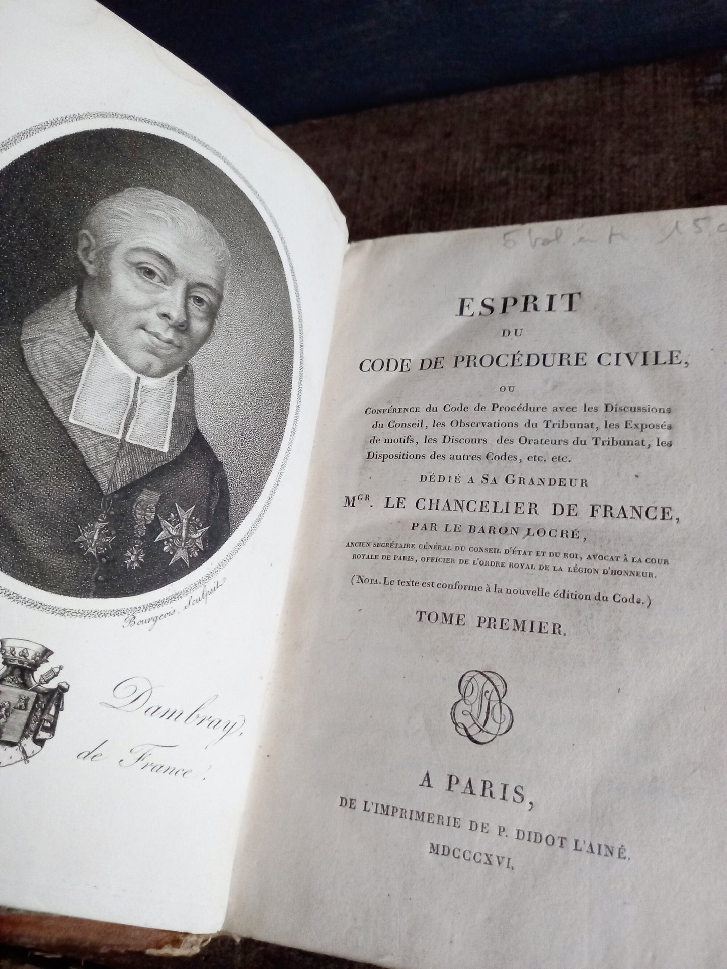Antique books. French antique books.