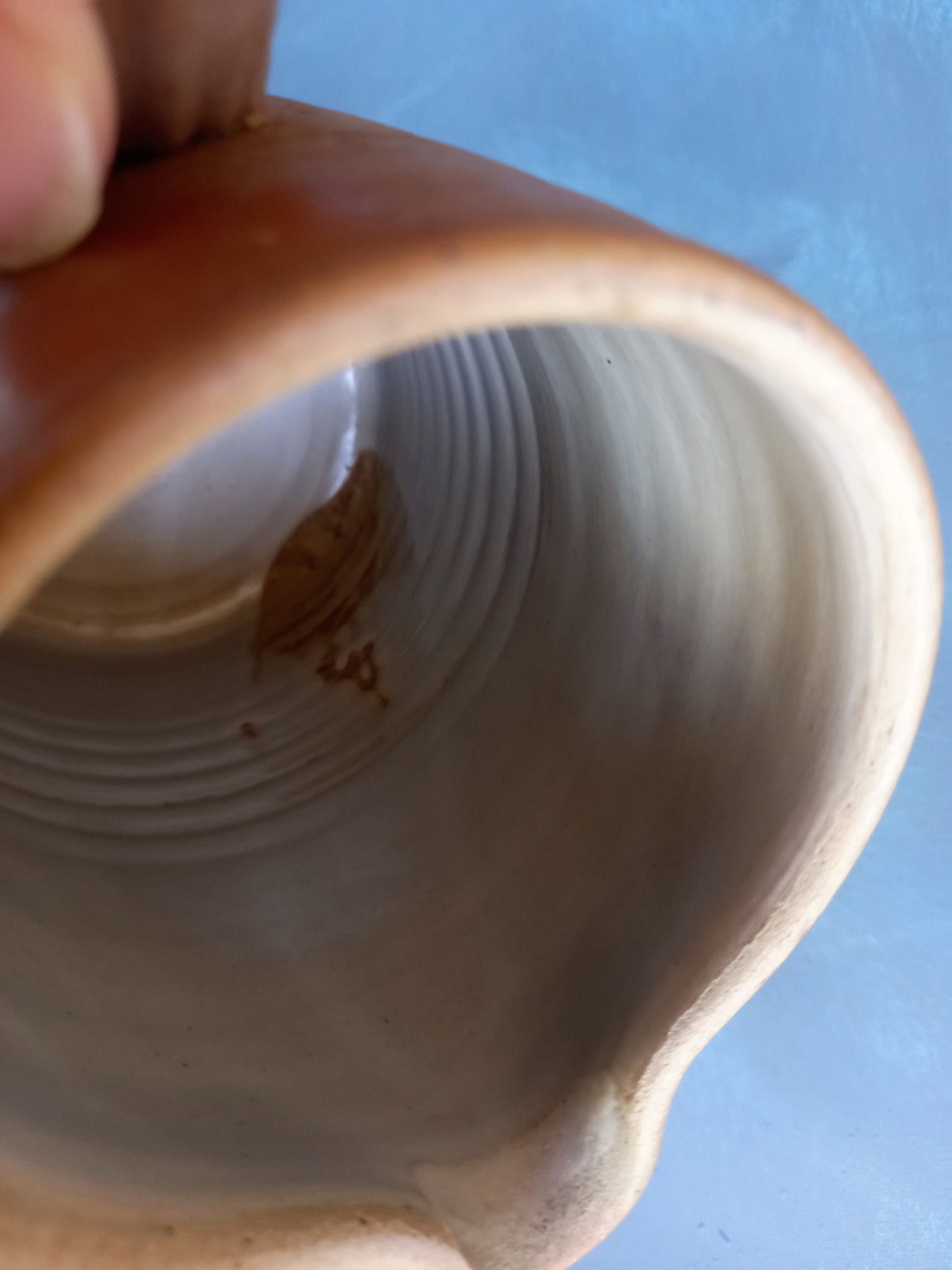French Stoneware Jug, Rustic Farmhouse Pitcher, Normandy Pottery