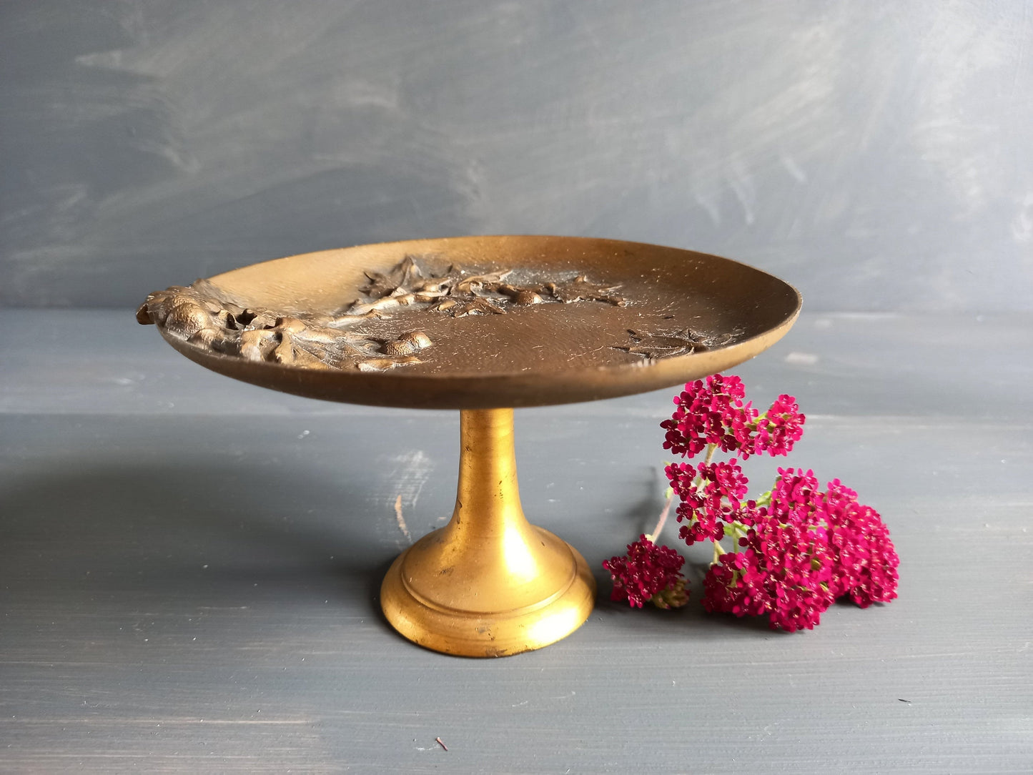 Antique bronze tazza by E Famin.