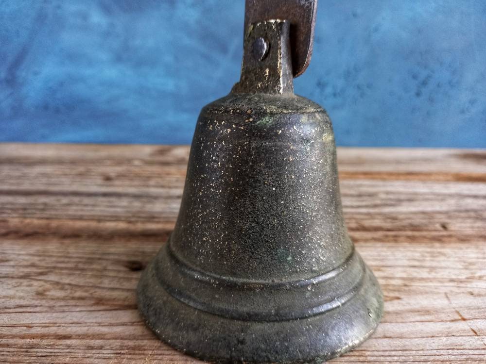 French antique shop bell. Old shop bell.