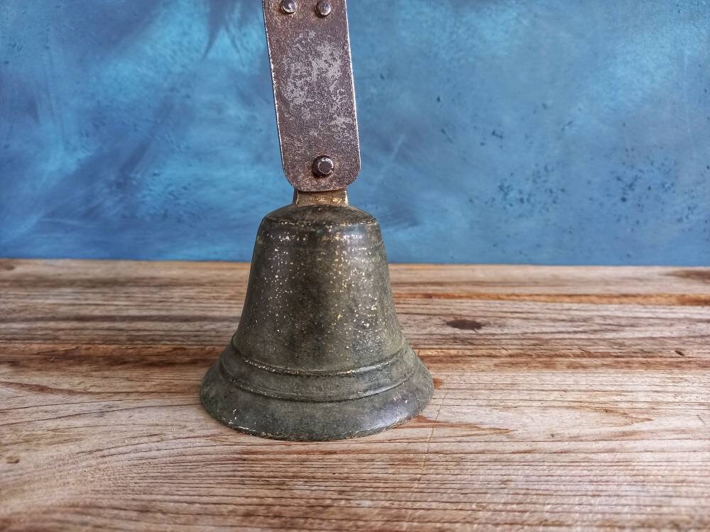 French antique shop bell. Old shop bell.