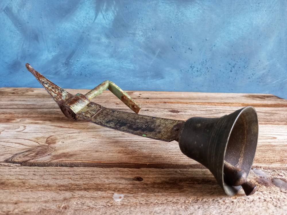 French antique shop bell. Old shop bell.