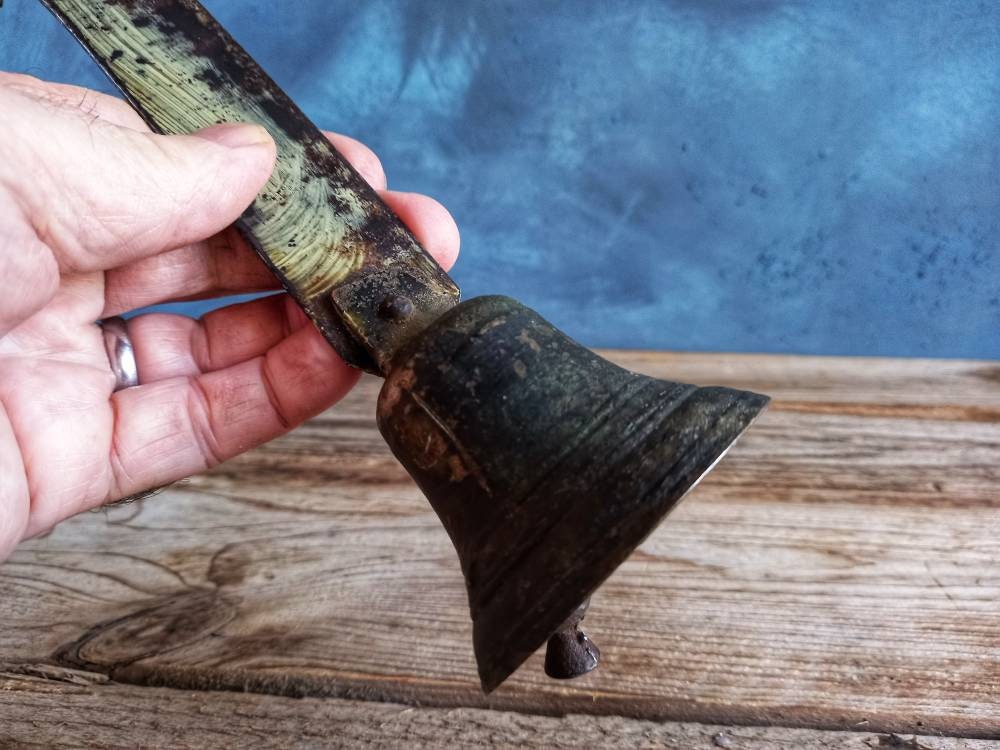 French antique shop bell. Old shop bell.