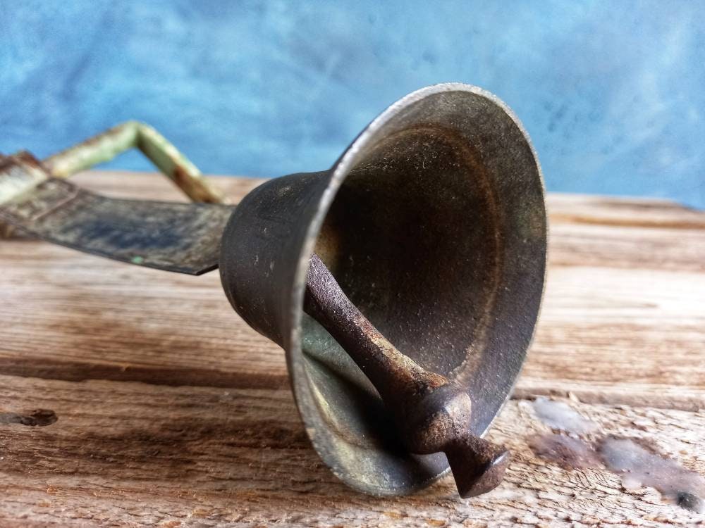 French antique shop bell. Old shop bell.