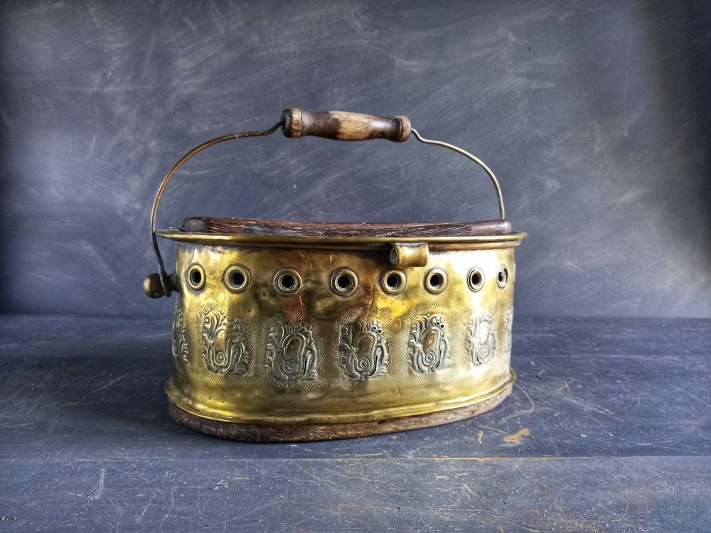 Antique footwarmer. French antique carriage heater. Antique foot heater. French antiques. Vintage carriage heater. Footwarmer. Antique gifts