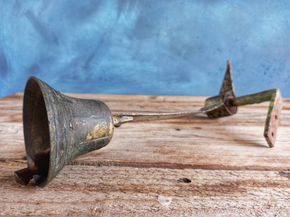 French antique shop bell. Old shop bell.