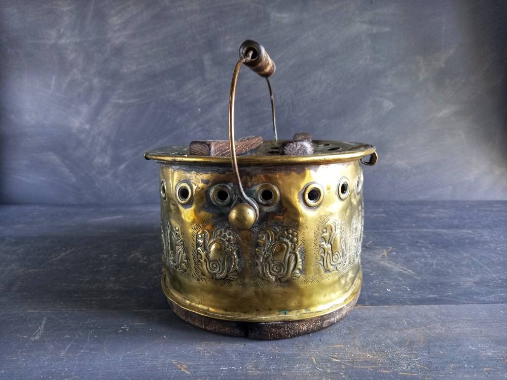 Antique footwarmer. French antique carriage heater. Antique foot heater. French antiques. Vintage carriage heater. Footwarmer. Antique gifts
