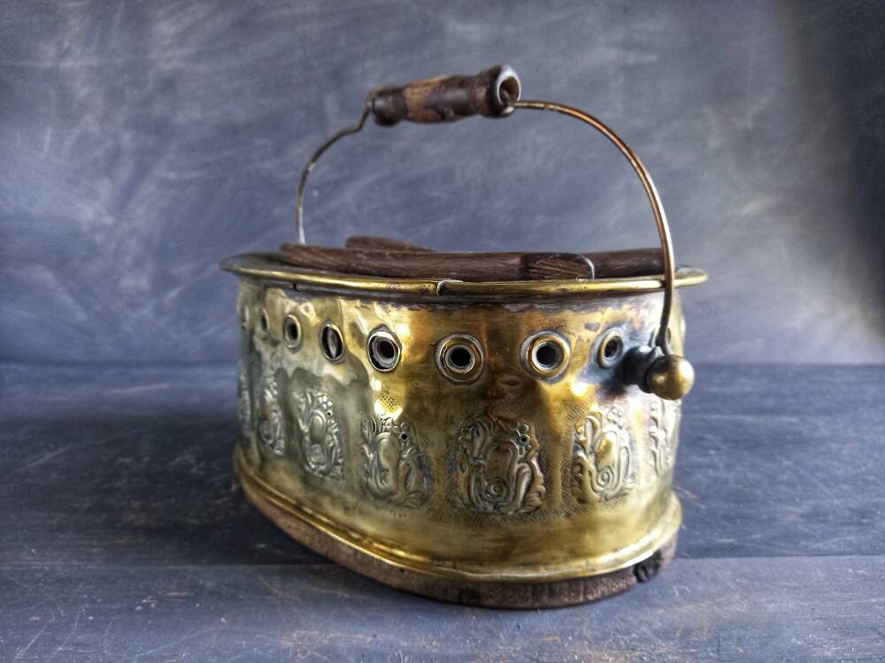 Antique footwarmer. French antique carriage heater. Antique foot heater. French antiques. Vintage carriage heater. Footwarmer. Antique gifts