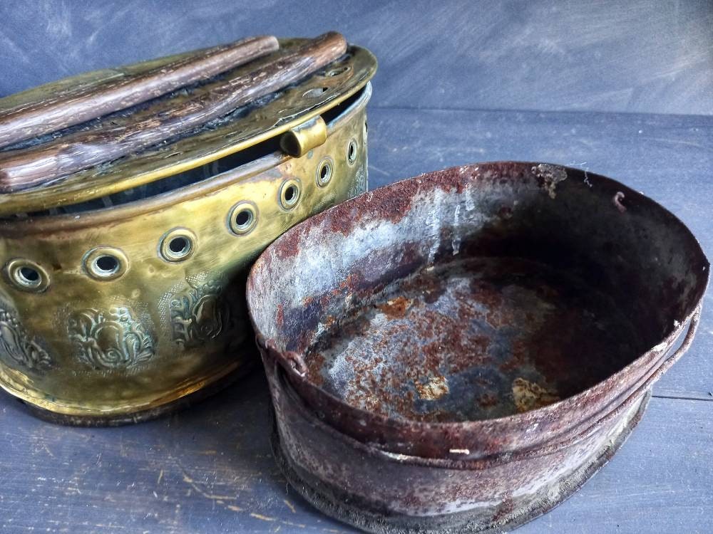 Antique footwarmer. French antique carriage heater. Antique foot heater. French antiques. Vintage carriage heater. Footwarmer. Antique gifts