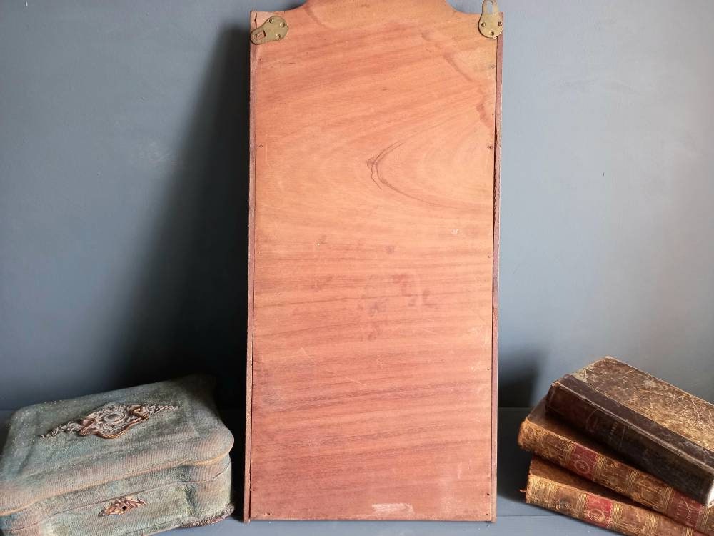 Antique letter rack. Mahogony letter holder.