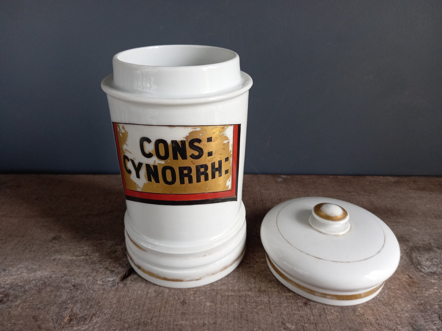 French antique medical jar. Pharmacy jar. Paris porcelaine apothecary jar. Medical student gift. Apothecary jars. Pharmacy gift. Apothecary