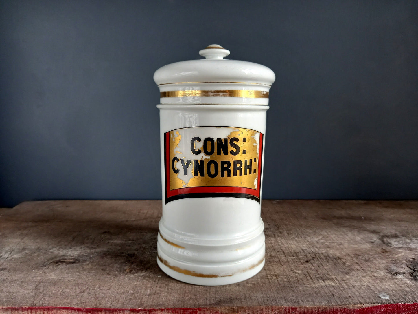 French antique medical jar. Pharmacy jar. Paris porcelaine apothecary jar. Medical student gift. Apothecary jars. Pharmacy gift. Apothecary