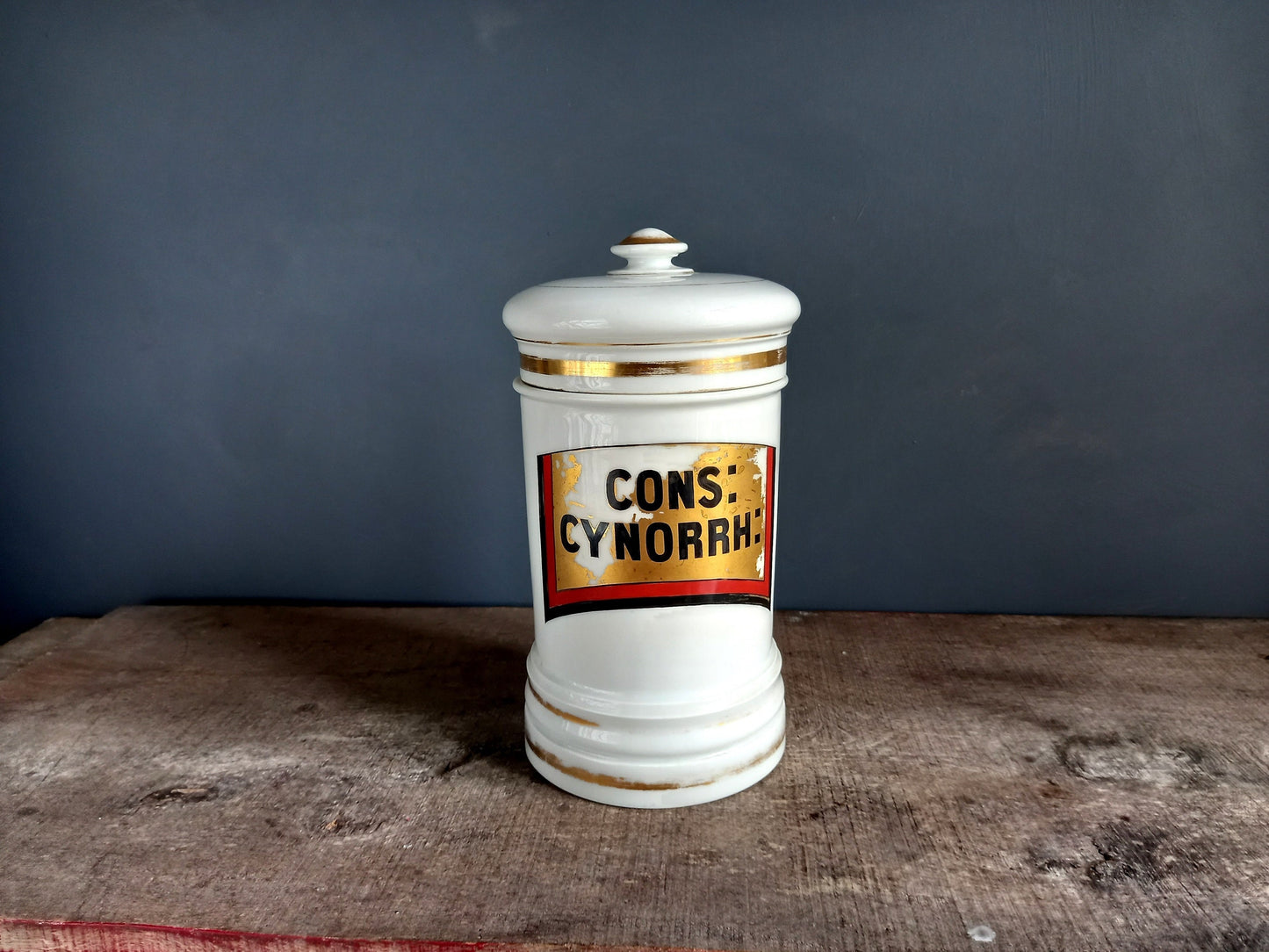 French antique medical jar. Pharmacy jar. Paris porcelaine apothecary jar. Medical student gift. Apothecary jars. Pharmacy gift. Apothecary