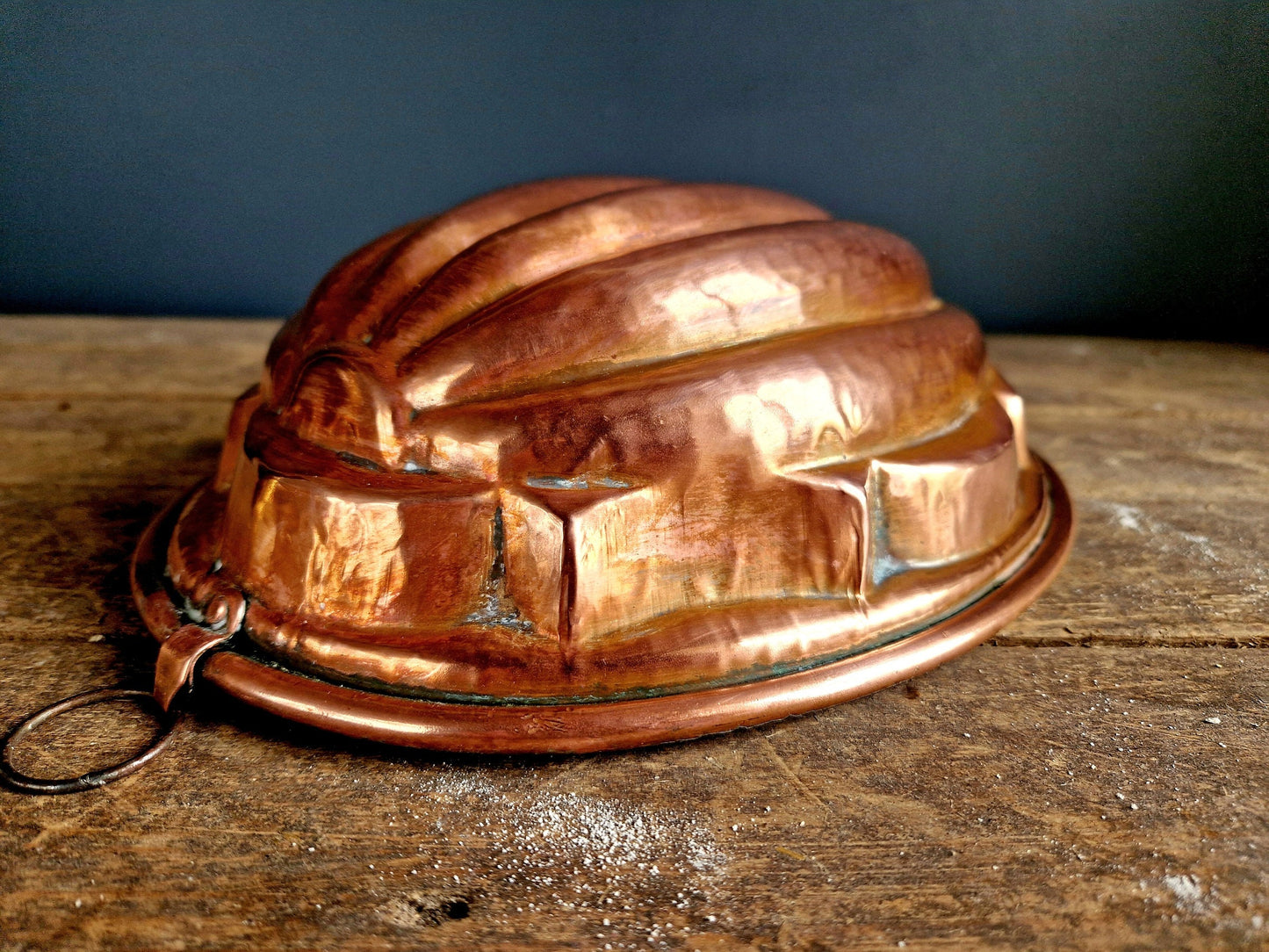 French copper mold. Antique copper mold.