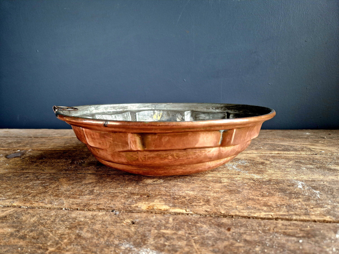 French copper mold. Antique copper mold.