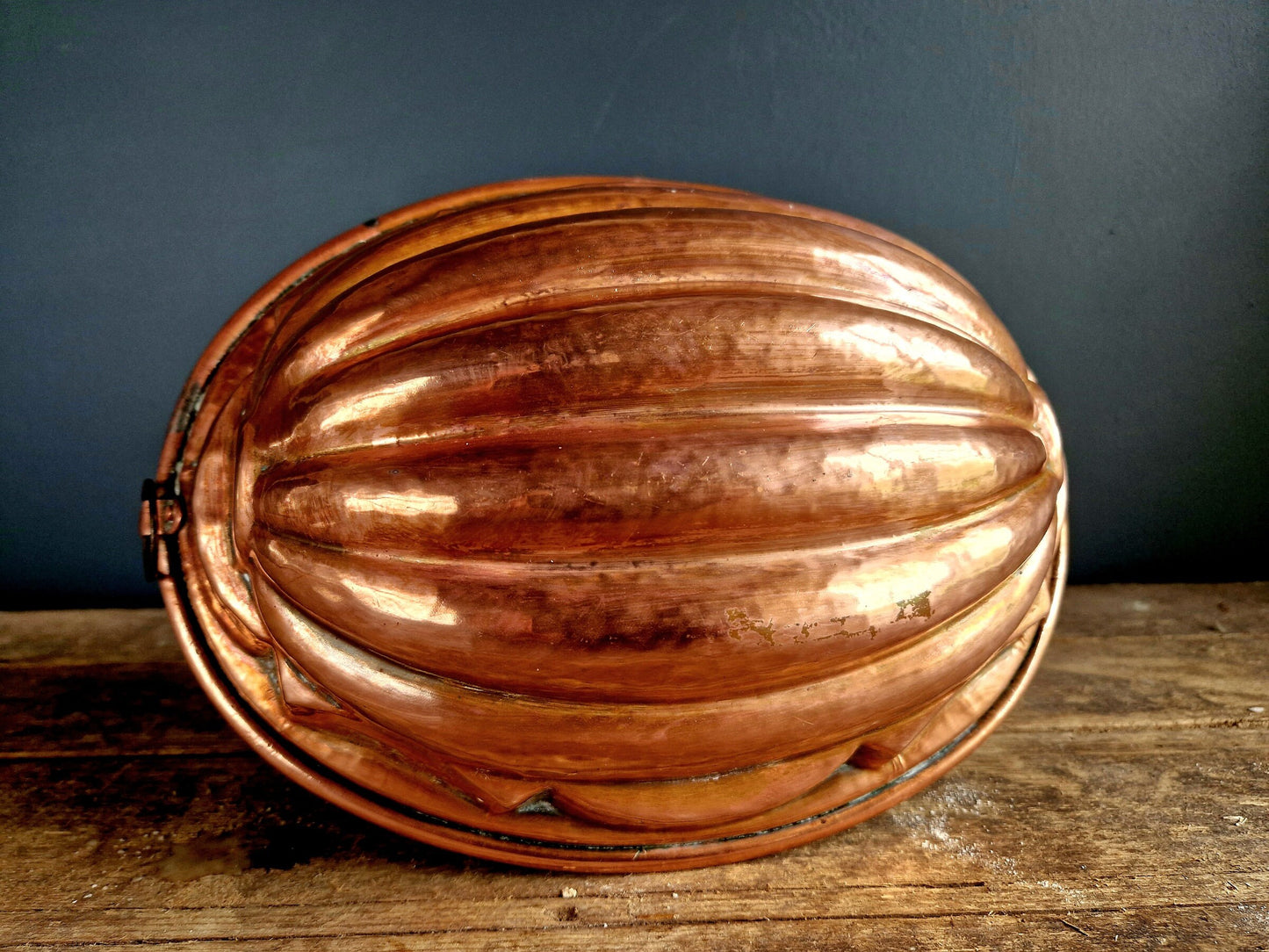 French copper mold. Antique copper mold.