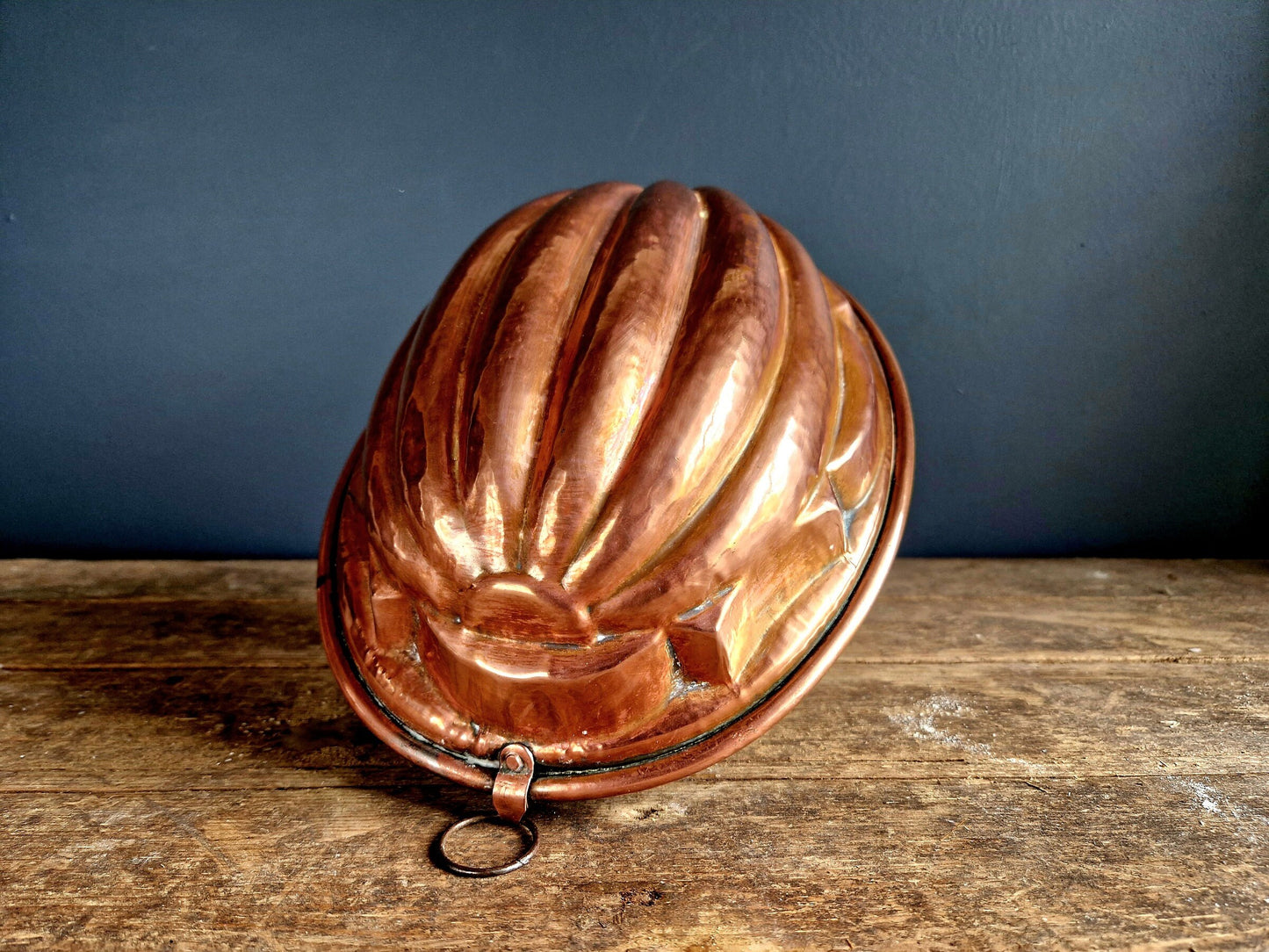 French copper mold. Antique copper mold.