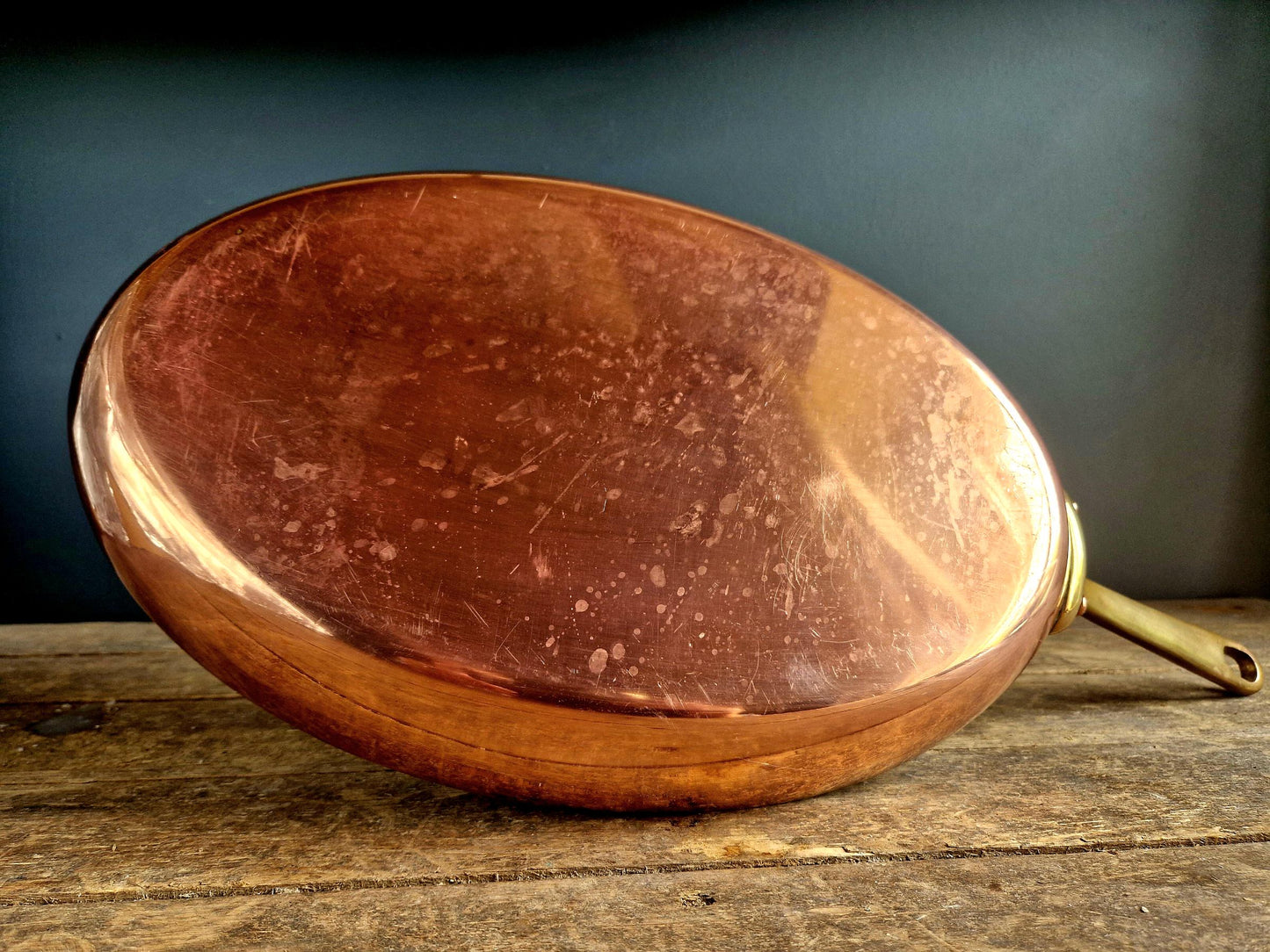French copper fish pan Copper saute pan.