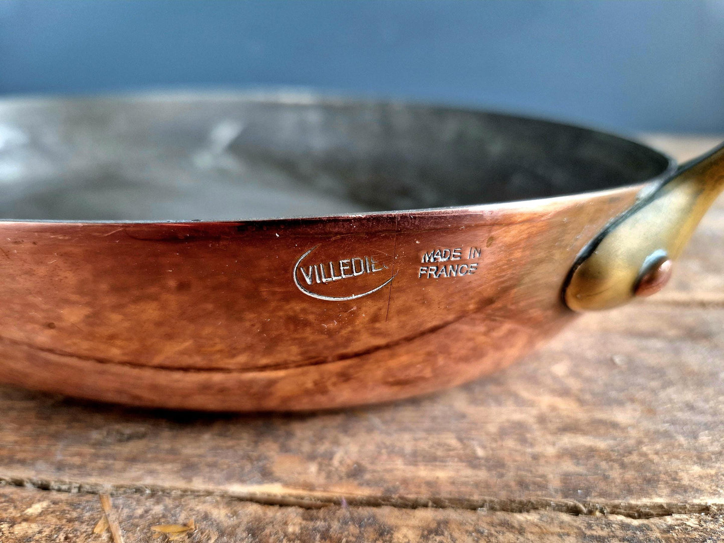 French copper fish pan Copper saute pan.