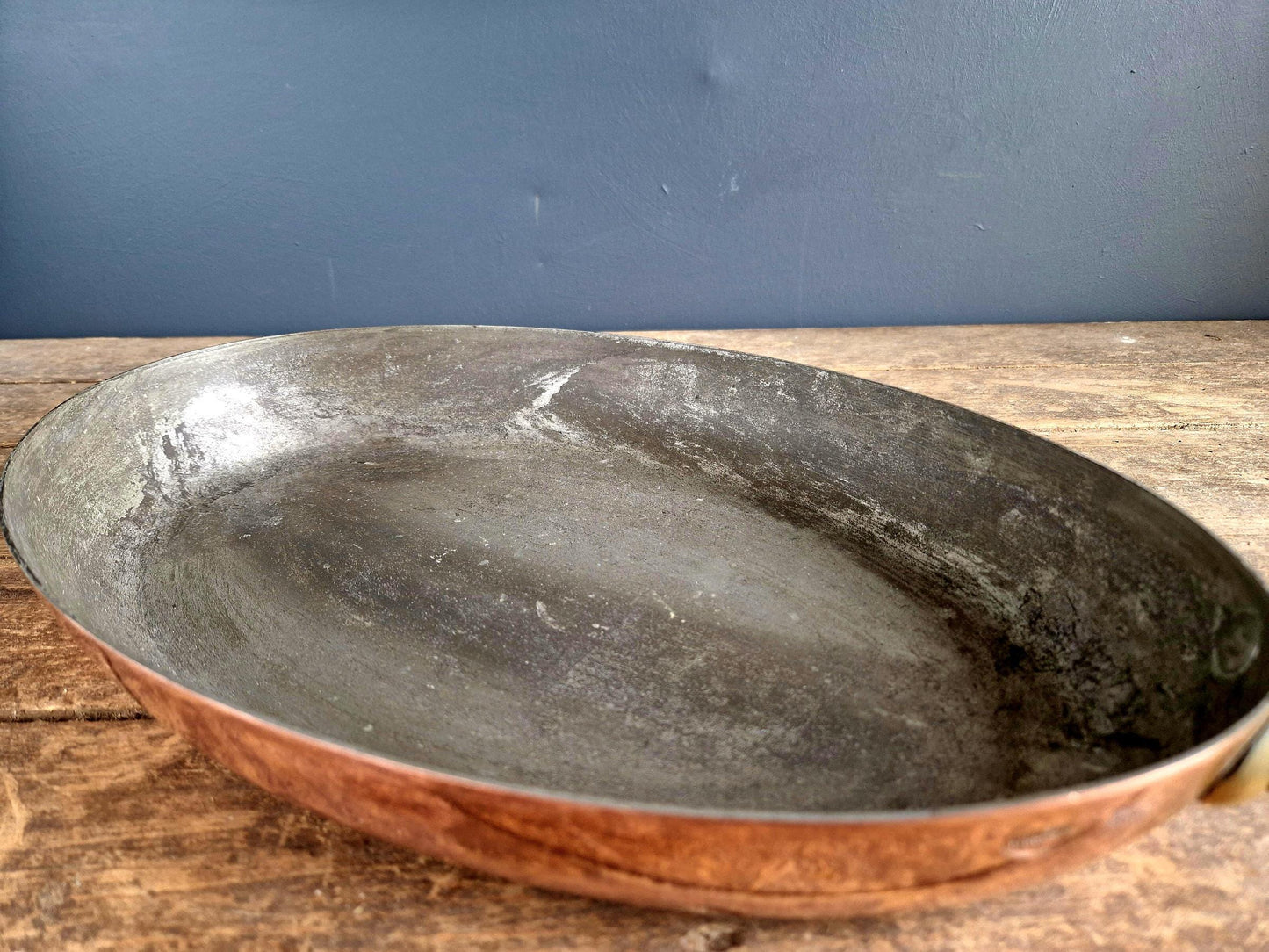 French copper fish pan Copper saute pan.