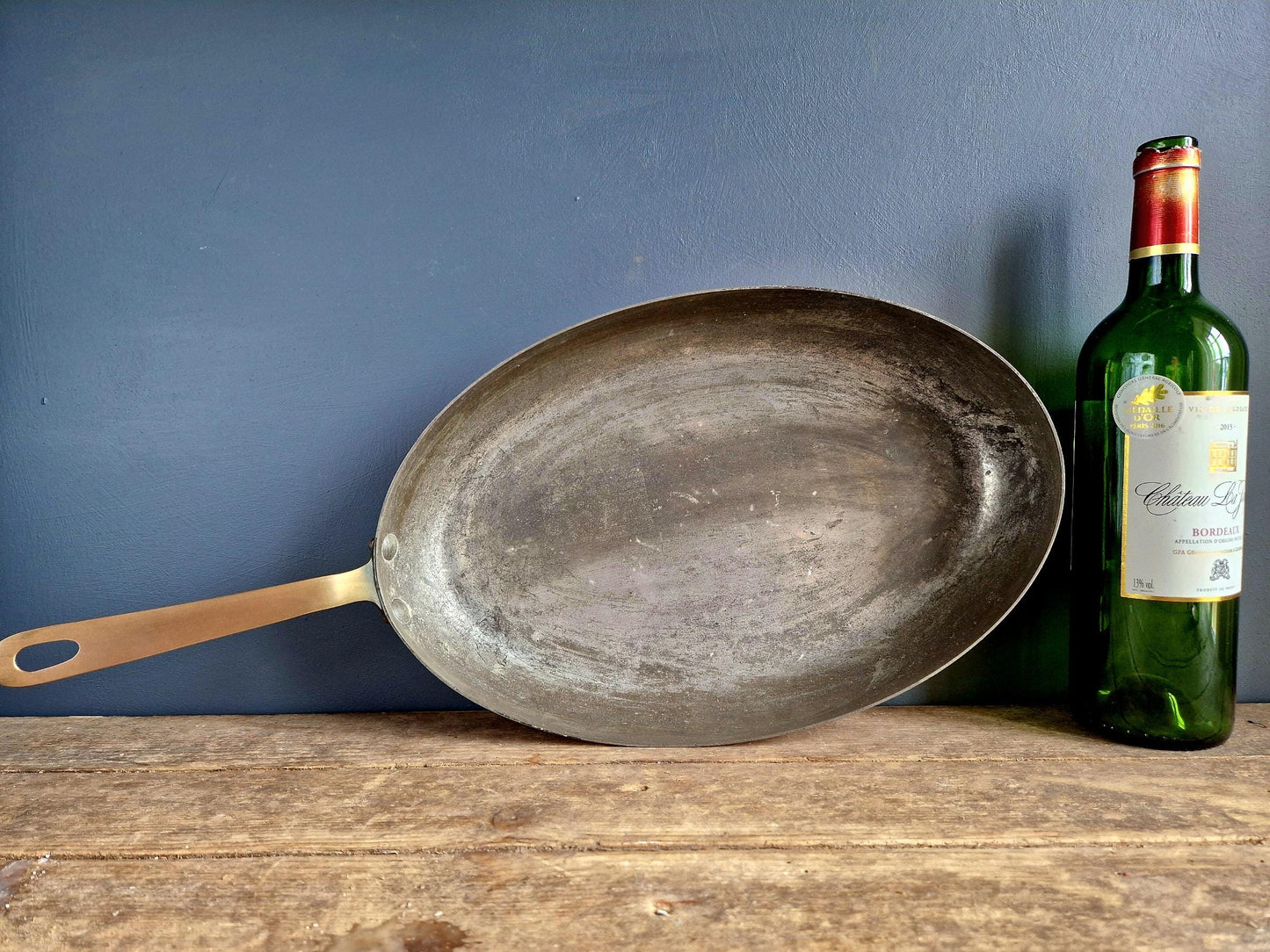 French copper fish pan Copper saute pan.