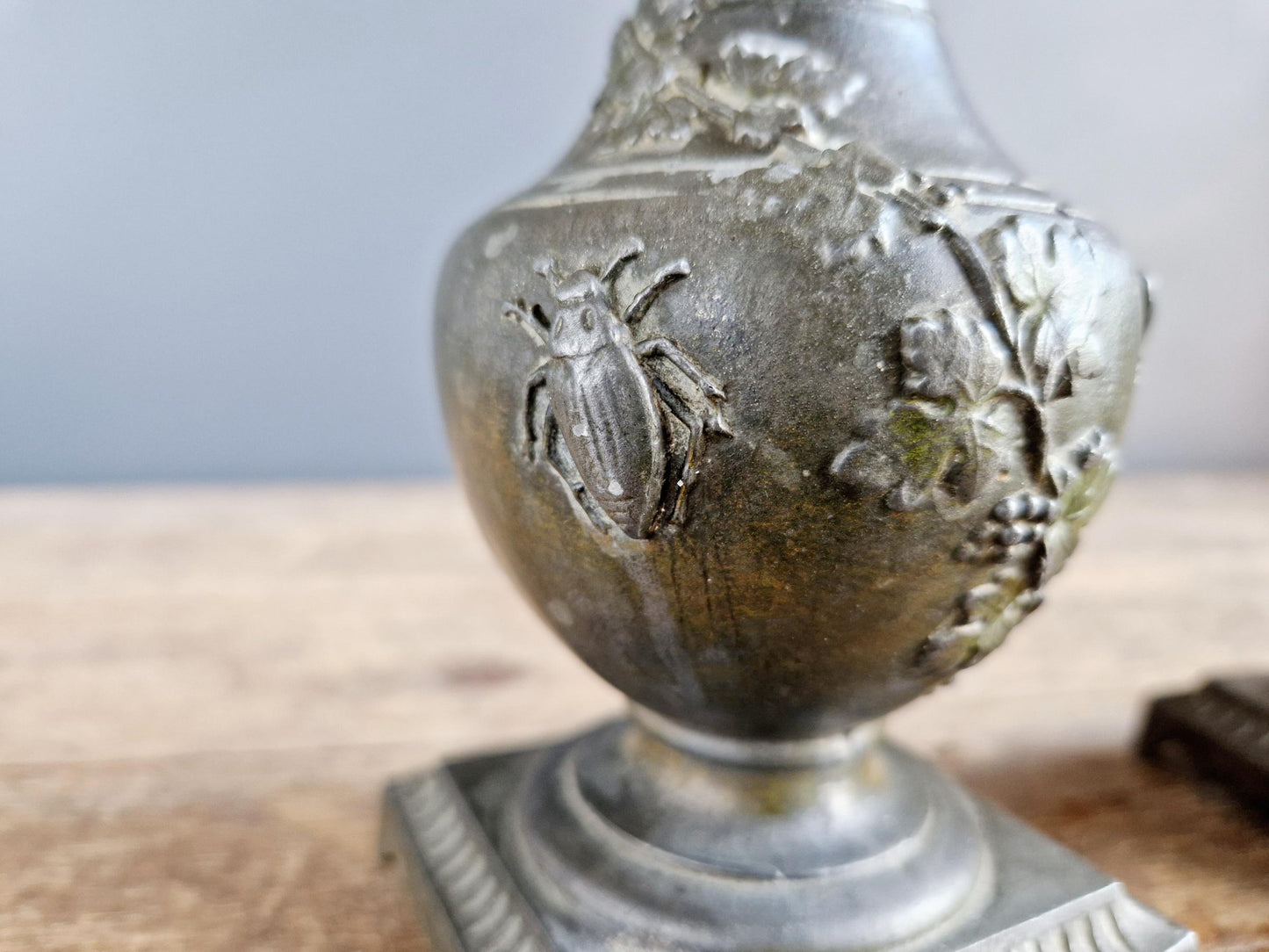 French antique candleholders by Eugene Provost.