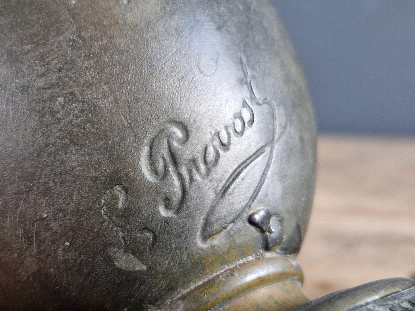 French antique candleholders by Eugene Provost.