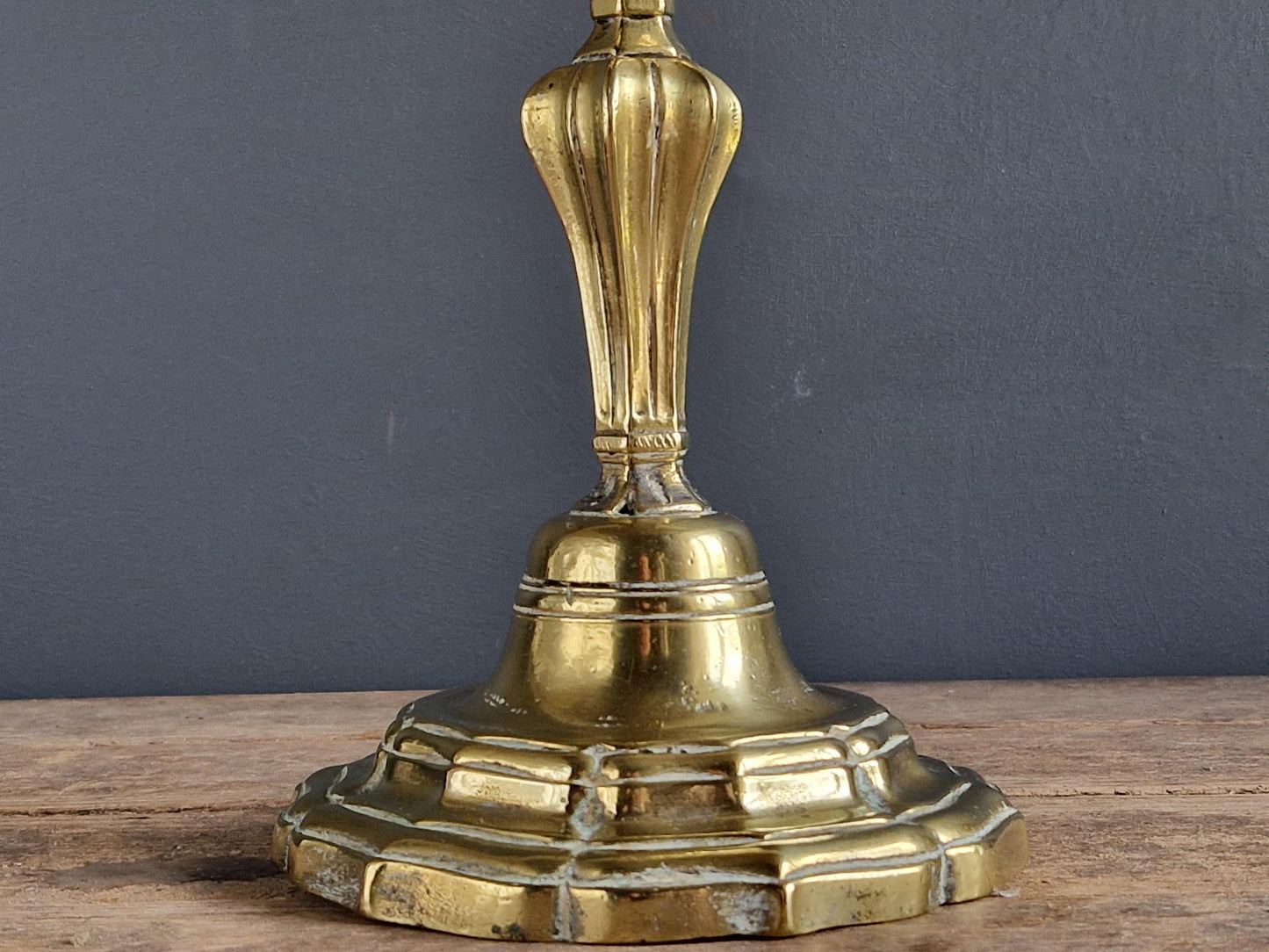 French antique bronze 18th century candle holder.