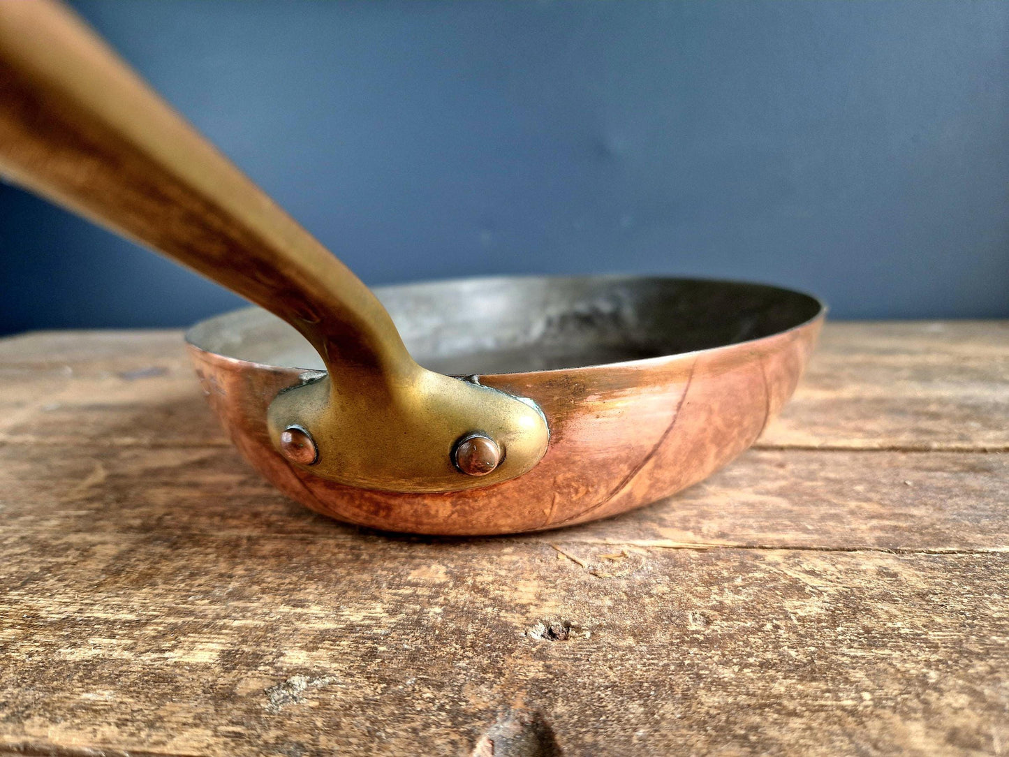 French copper fish pan Copper saute pan.