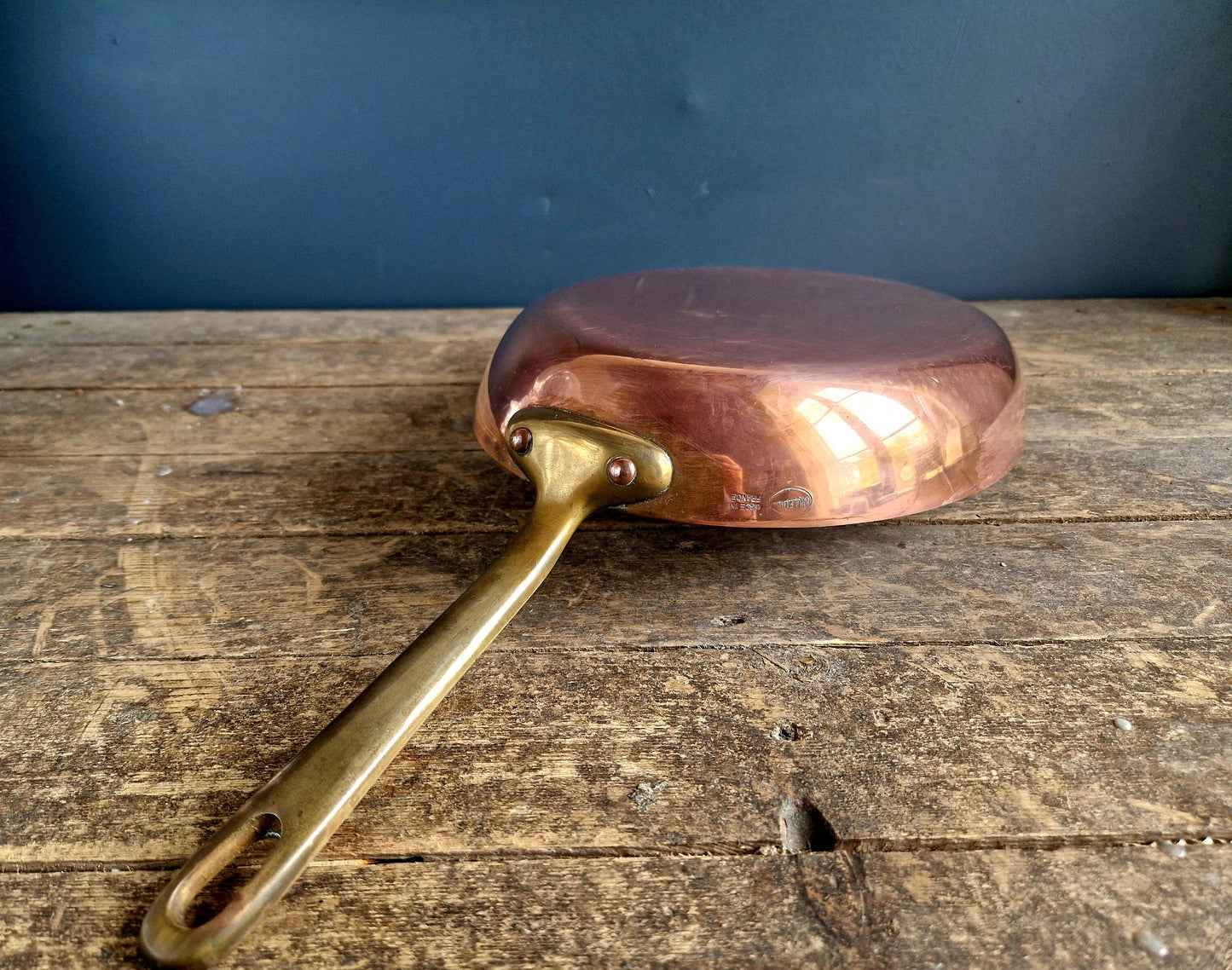 French copper fish pan Copper saute pan.