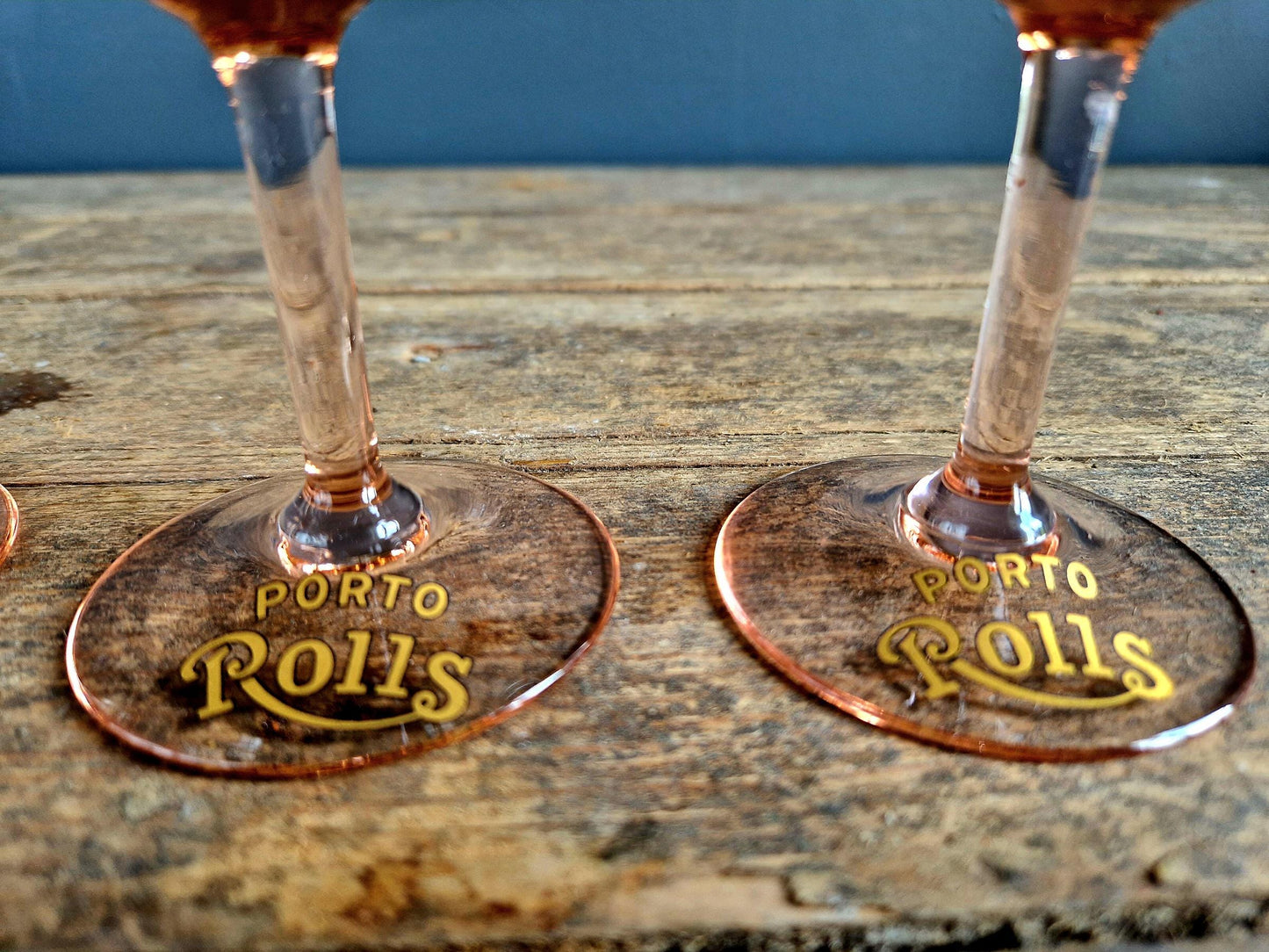 Four small French vintage port glasses Porto Rolls glasses Old glasses Old drinking glasses Vintage glasses French vintage 1950s decor