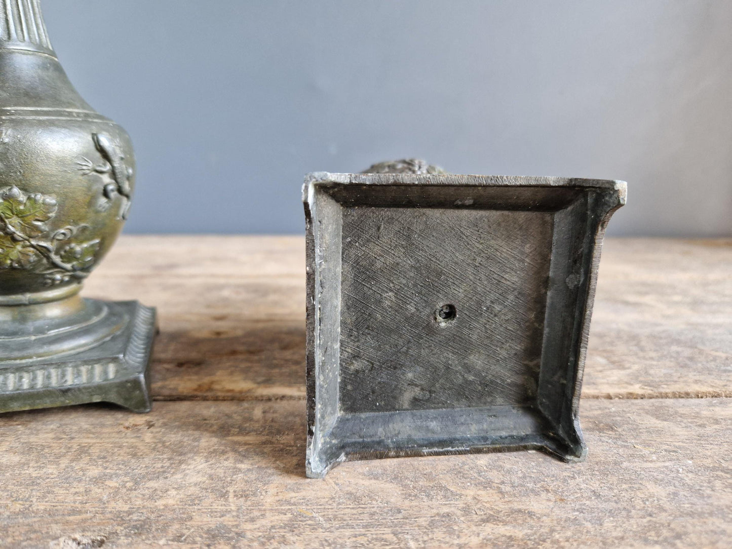 French antique candleholders by Eugene Provost.