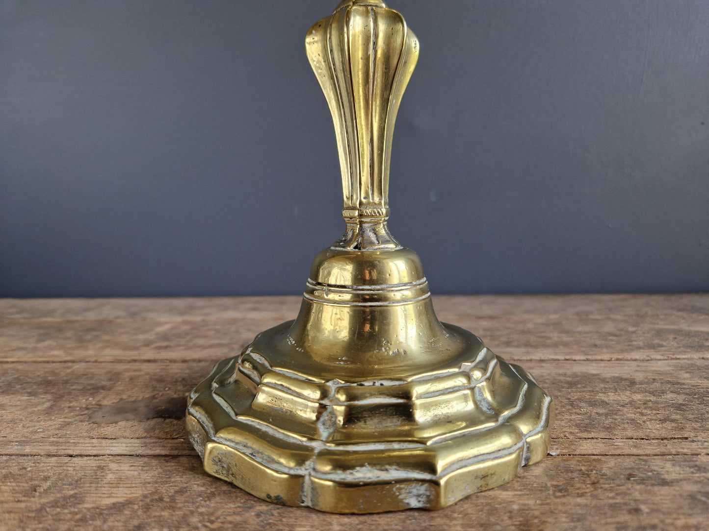 French antique bronze 18th century candle holder.