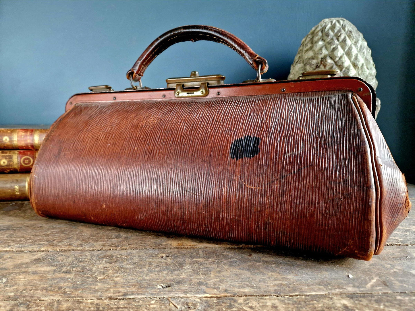 Steampunk Gladstone bag French doctors bag.