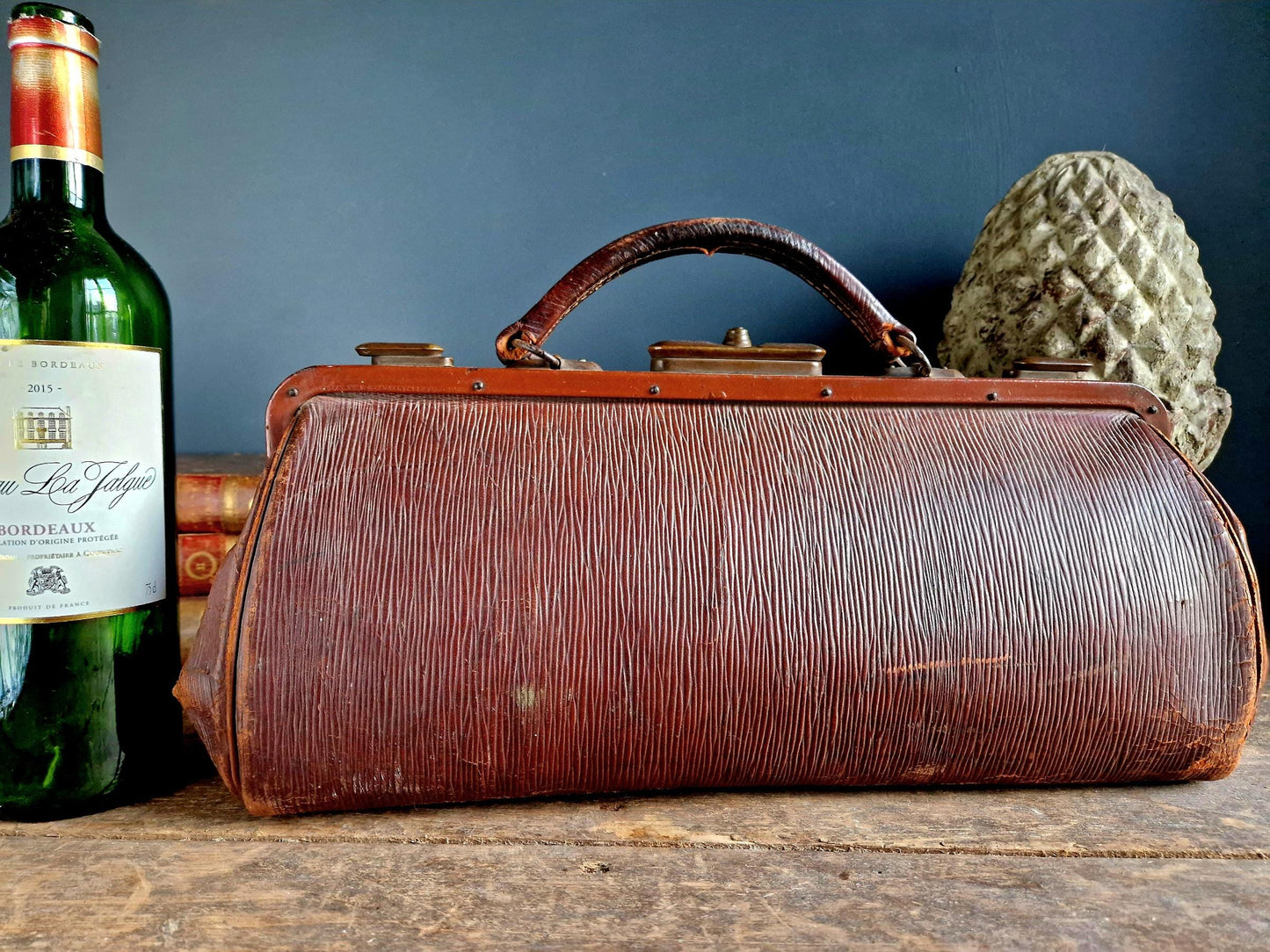 Steampunk Gladstone bag French doctors bag.