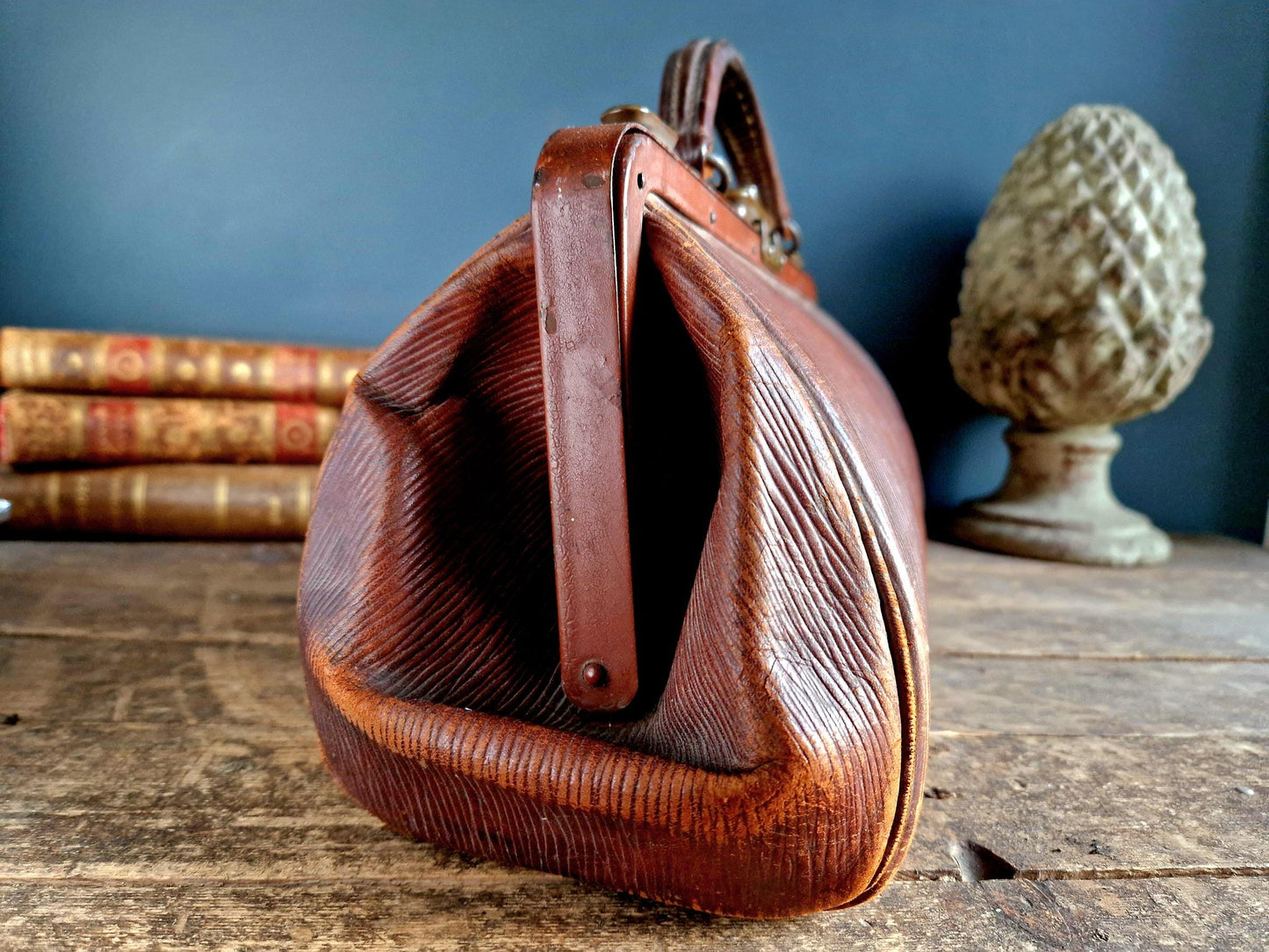 Steampunk Gladstone bag French doctors bag.