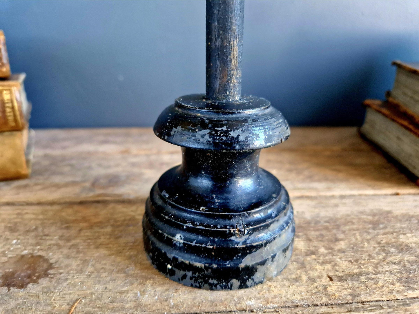 Antique crucifix French black wooden Napoleon III crucifix.
