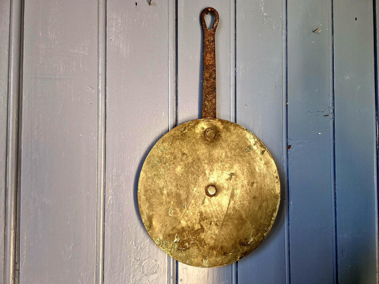 Copper antique pan lid. French copper pan lid.