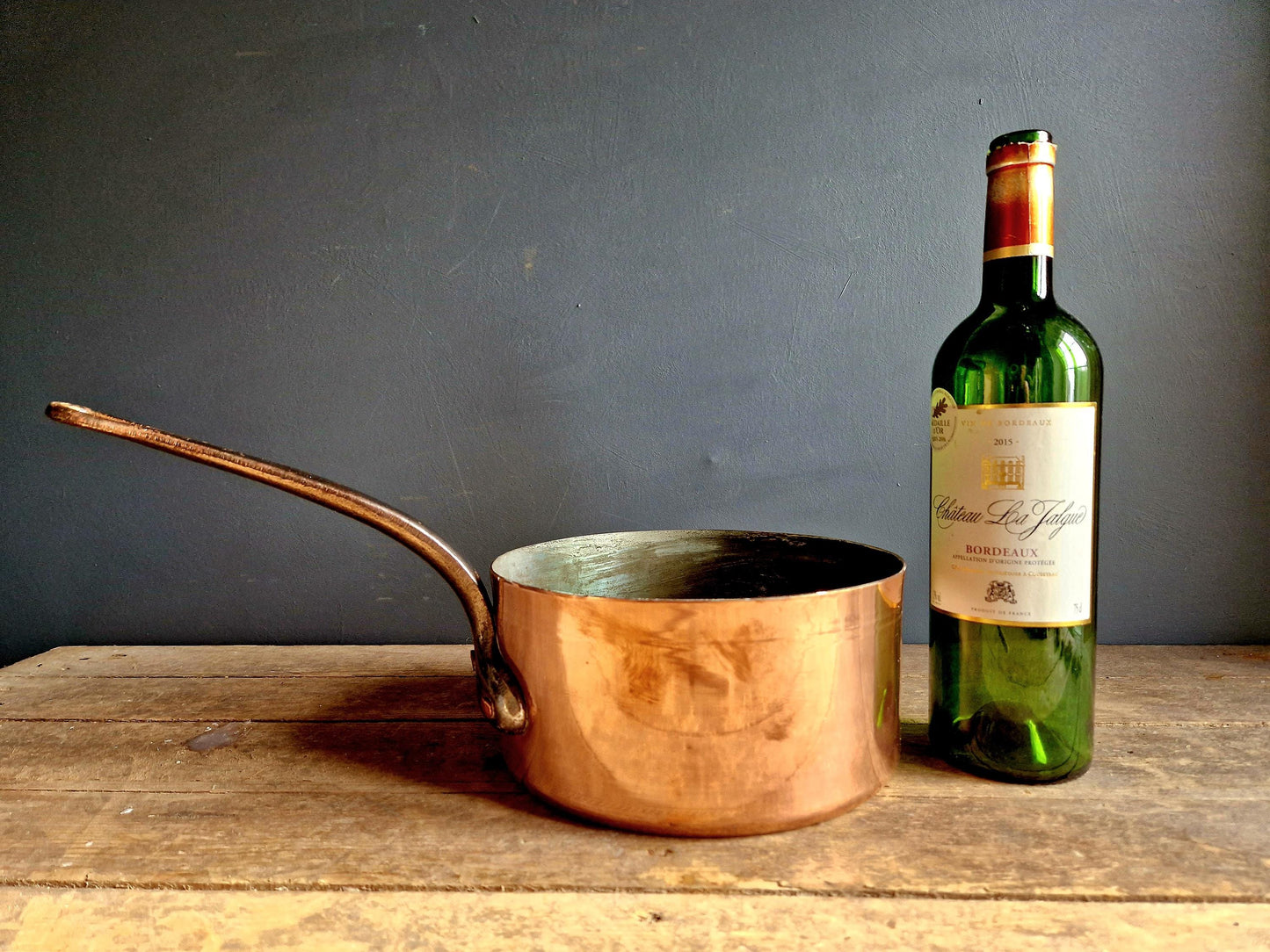 French 20 cm quality copper pan Copper saucepan.