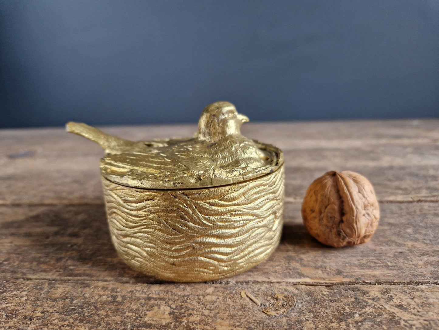 Antique French gilt bronze trinket box French jewelry box.