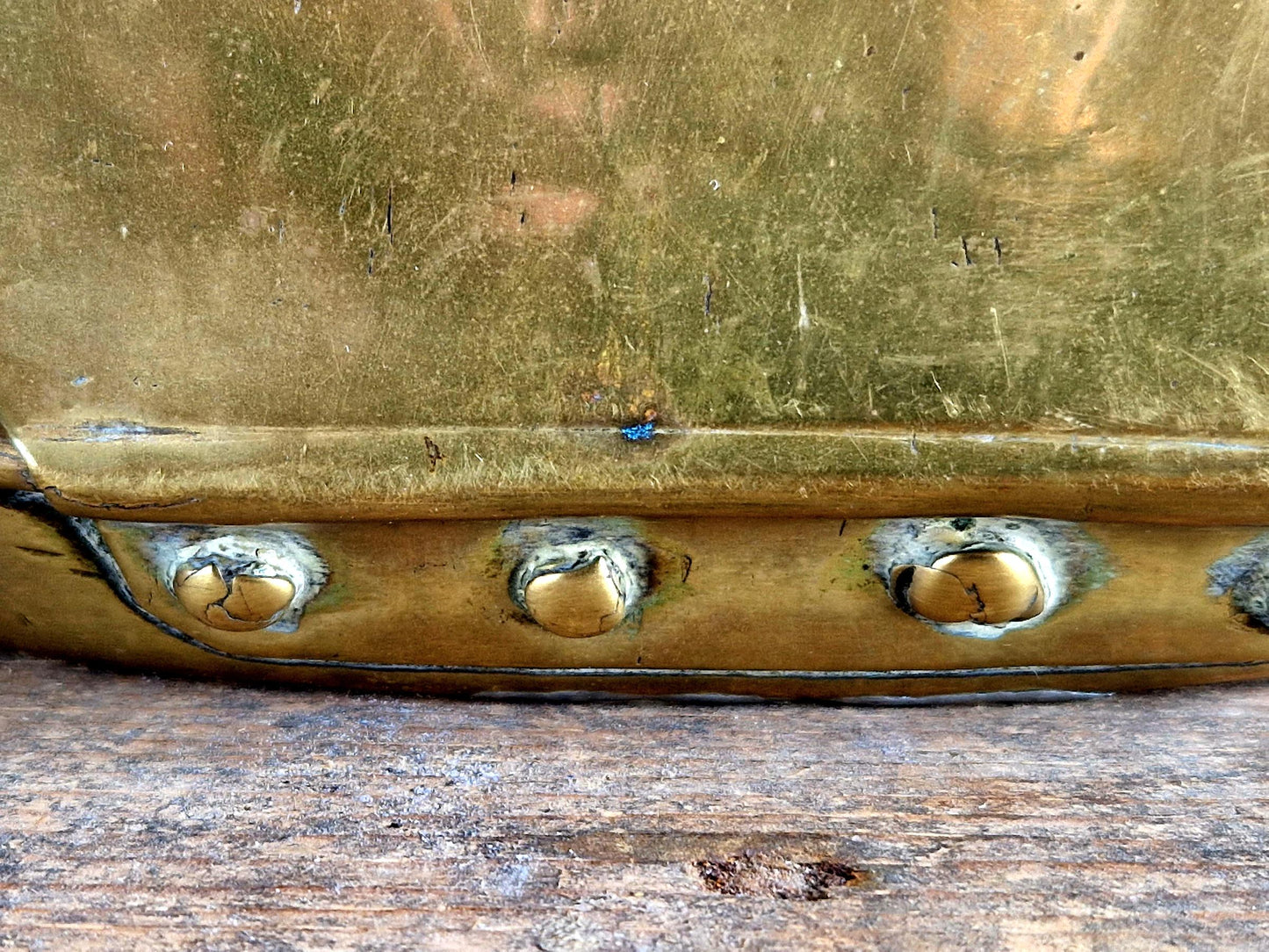 French trench art candle holder Brass trench art candle stick.