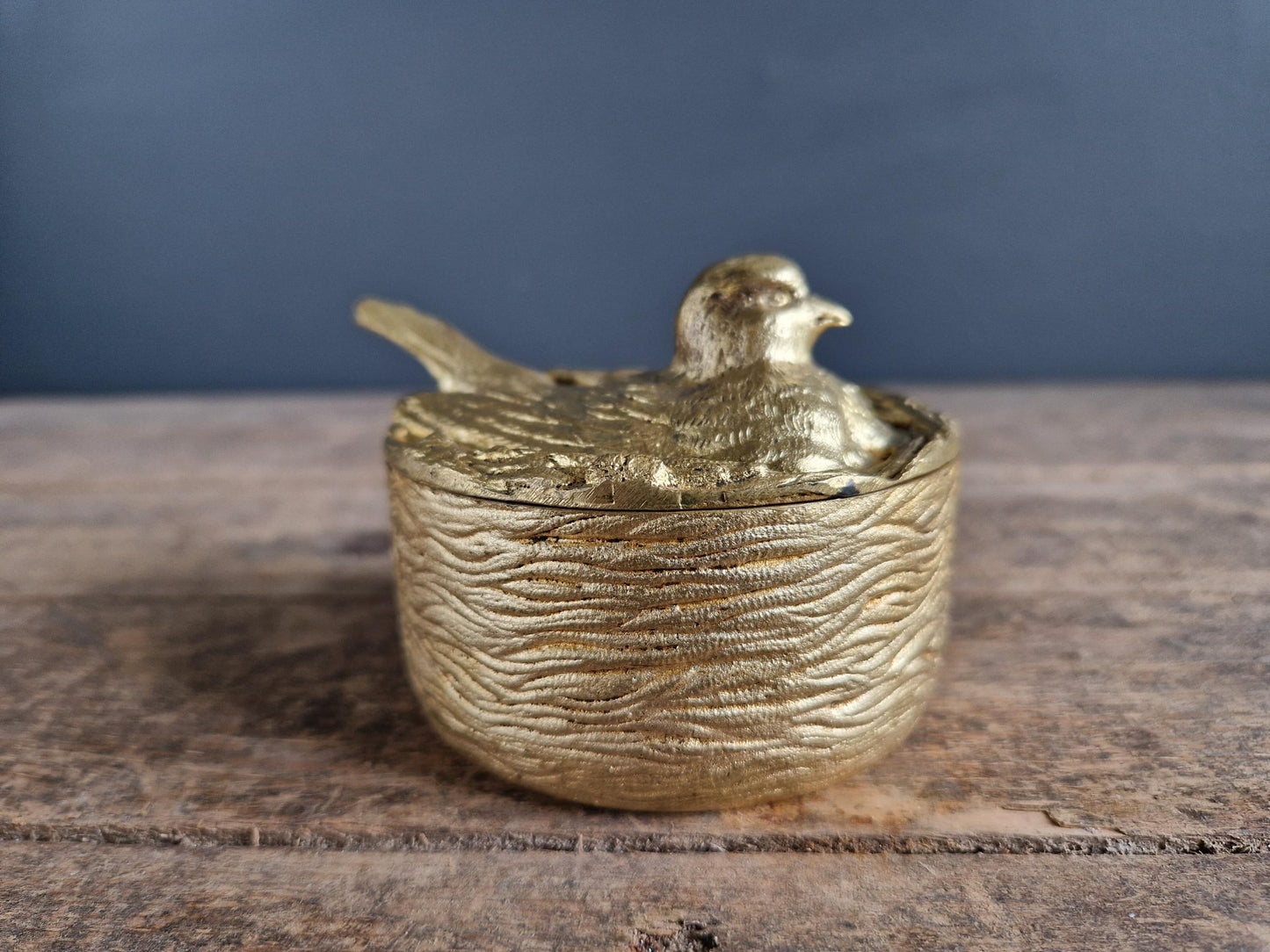 Antique French gilt bronze trinket box French jewelry box.