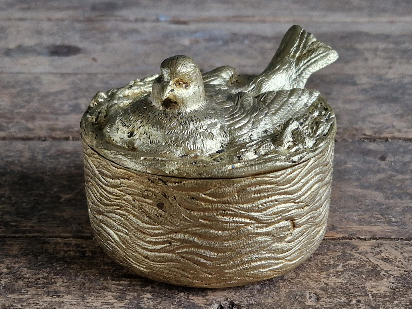 Antique French gilt bronze trinket box French jewelry box.