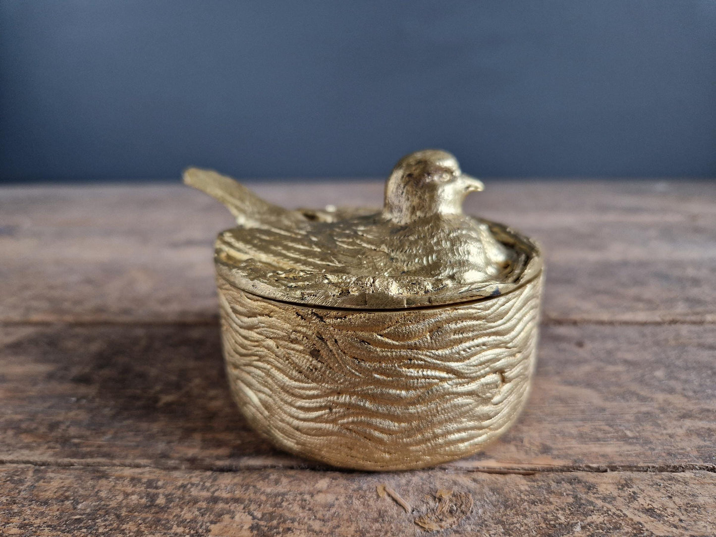 Antique French gilt bronze trinket box French jewelry box.