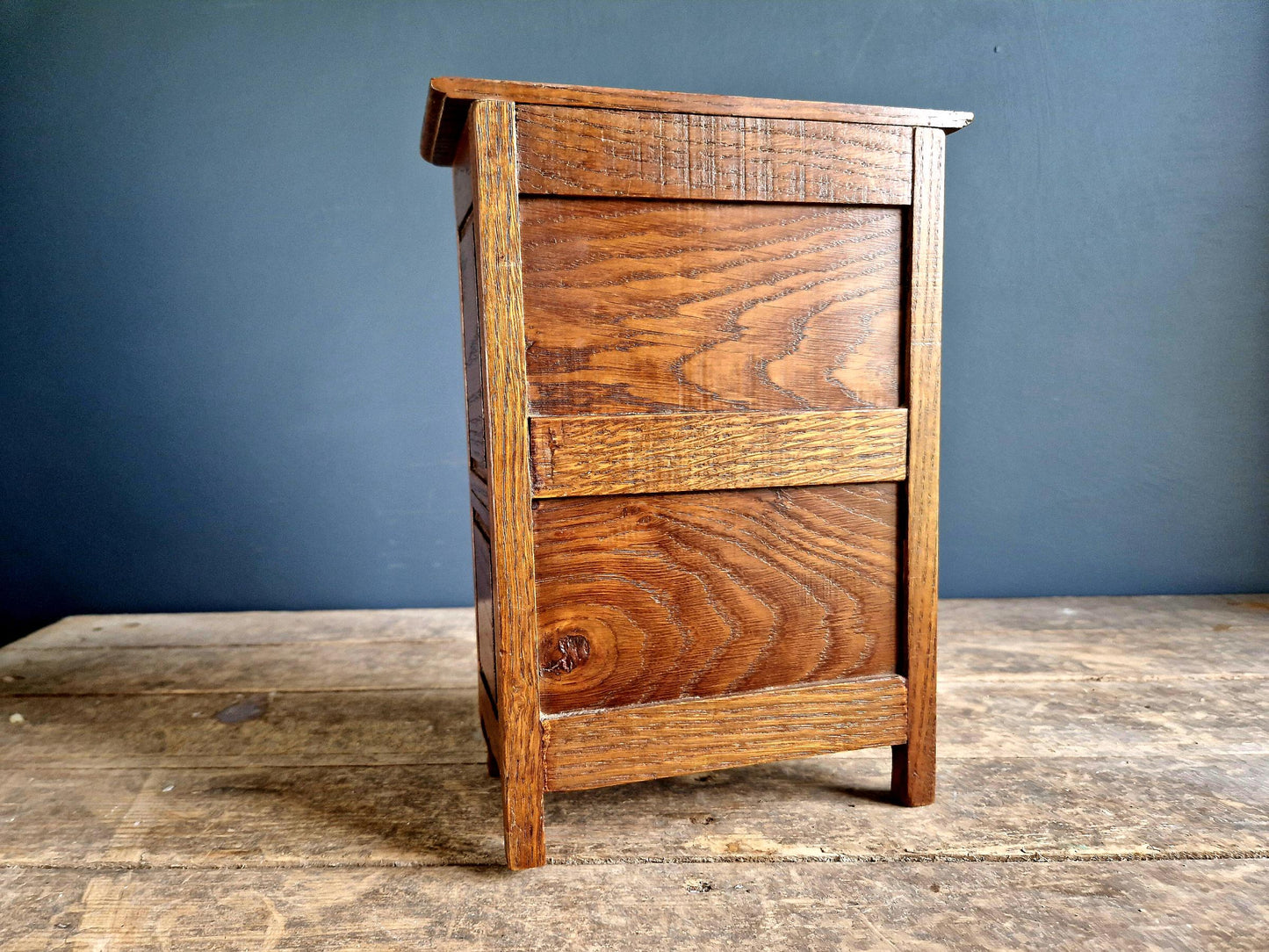 French small vintage wardrobe. Miniature armoire.