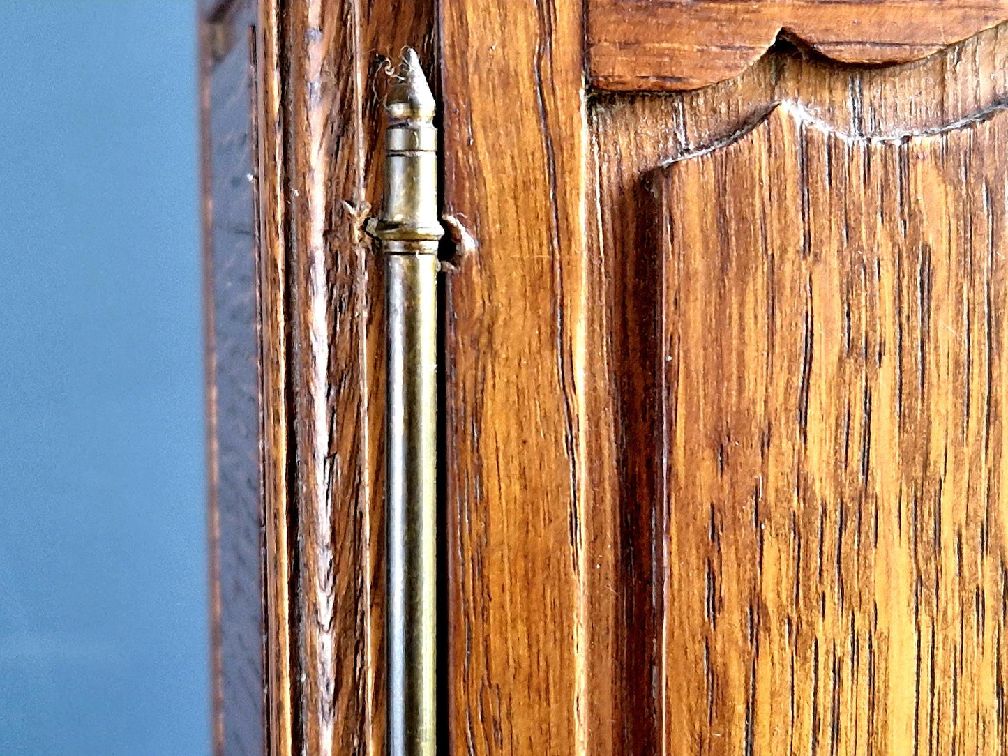 French small vintage wardrobe. Miniature armoire.