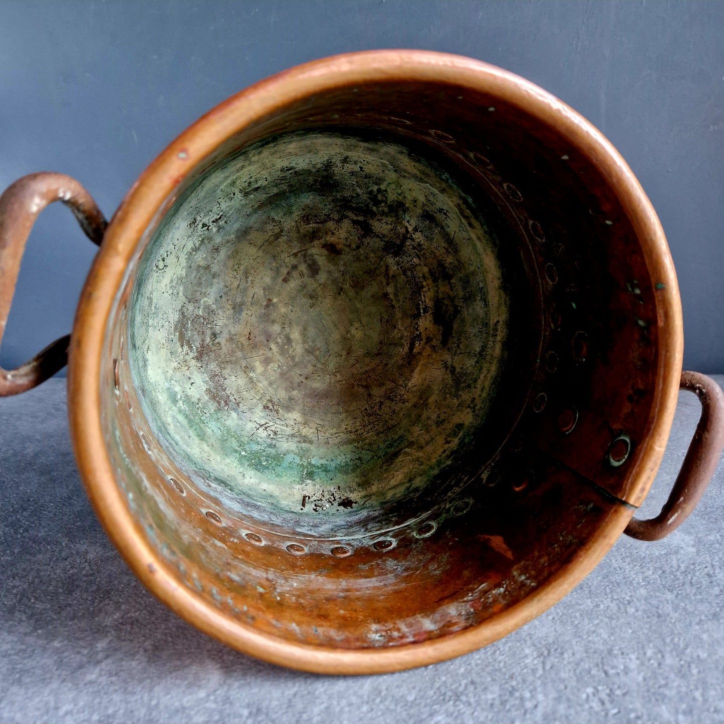 French copper planter